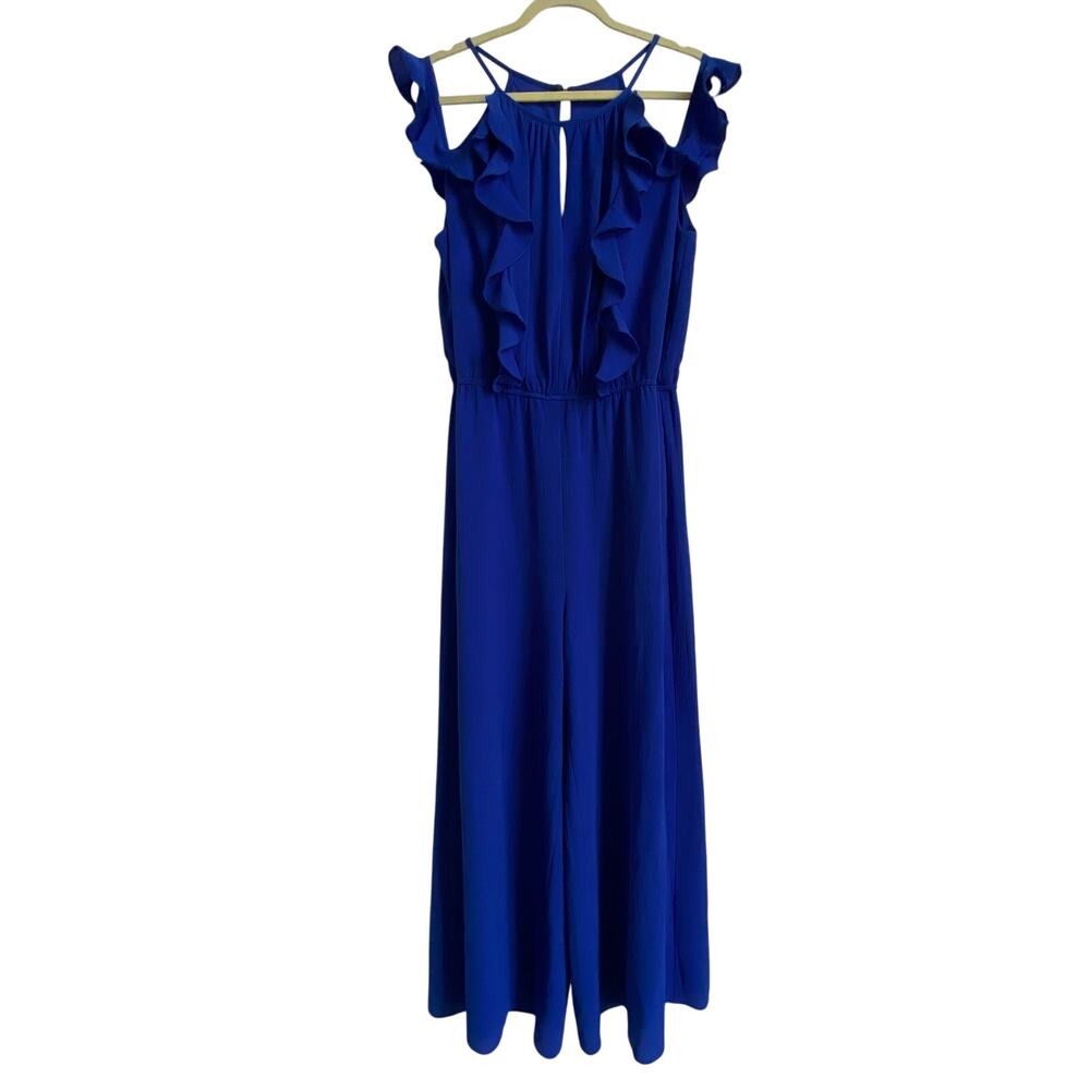 Julia Jordan Blue Wide Leg Jumpsuit 14